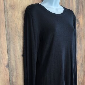 GAP Navy Blue Super Soft Long Sleeve Women's Tee L       D311